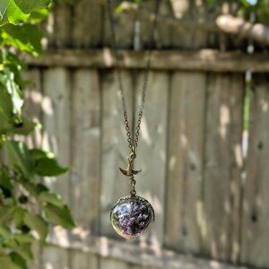 Sparrow Lavender Wish Necklace